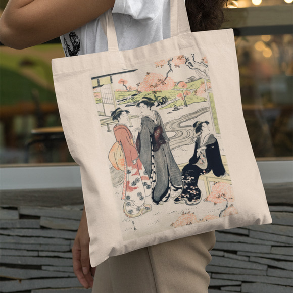 Handbags - Japanese Geisha Cherry Blossom Tote Bag